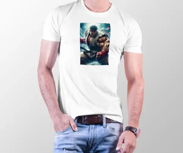 t-shirt-with-street-fighter-ryu-design-carbon-1- 10000047-carbon- تیشرت street fighter Ryu- street fighter- بازی- کاربن- سابلیمیشن- اسپان