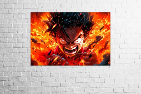 Tablo-shasi-One-Piece-luffy-angry-carbon -1000020-carbon-کاربن-فروشگاه محصولات چاپی - تابلو شاسی وان پیس- لوفی-انیمه