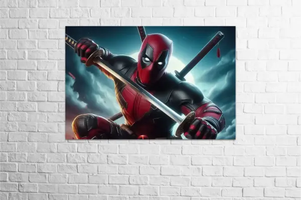 chassis-board-with-deadpool-design-carbon-1- 10000049-carbon- تابلو شاسی Deadpool- ددپول- کاربن- سابلیمیشن- ددپول- marvel