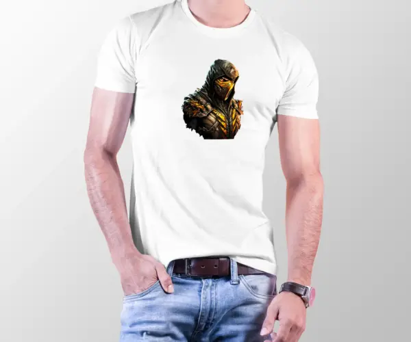 tshirt-with-the-game-design-mortal-kombat-scorpion-carbon-1- 10000112-carbon- تیشرت مورتال کمبت اسکورپین- کاربن- بازی- سابلیمیشن- تیشرت- اسکورپین- Scorpion- مورتال کمبت- Mortal Kombat